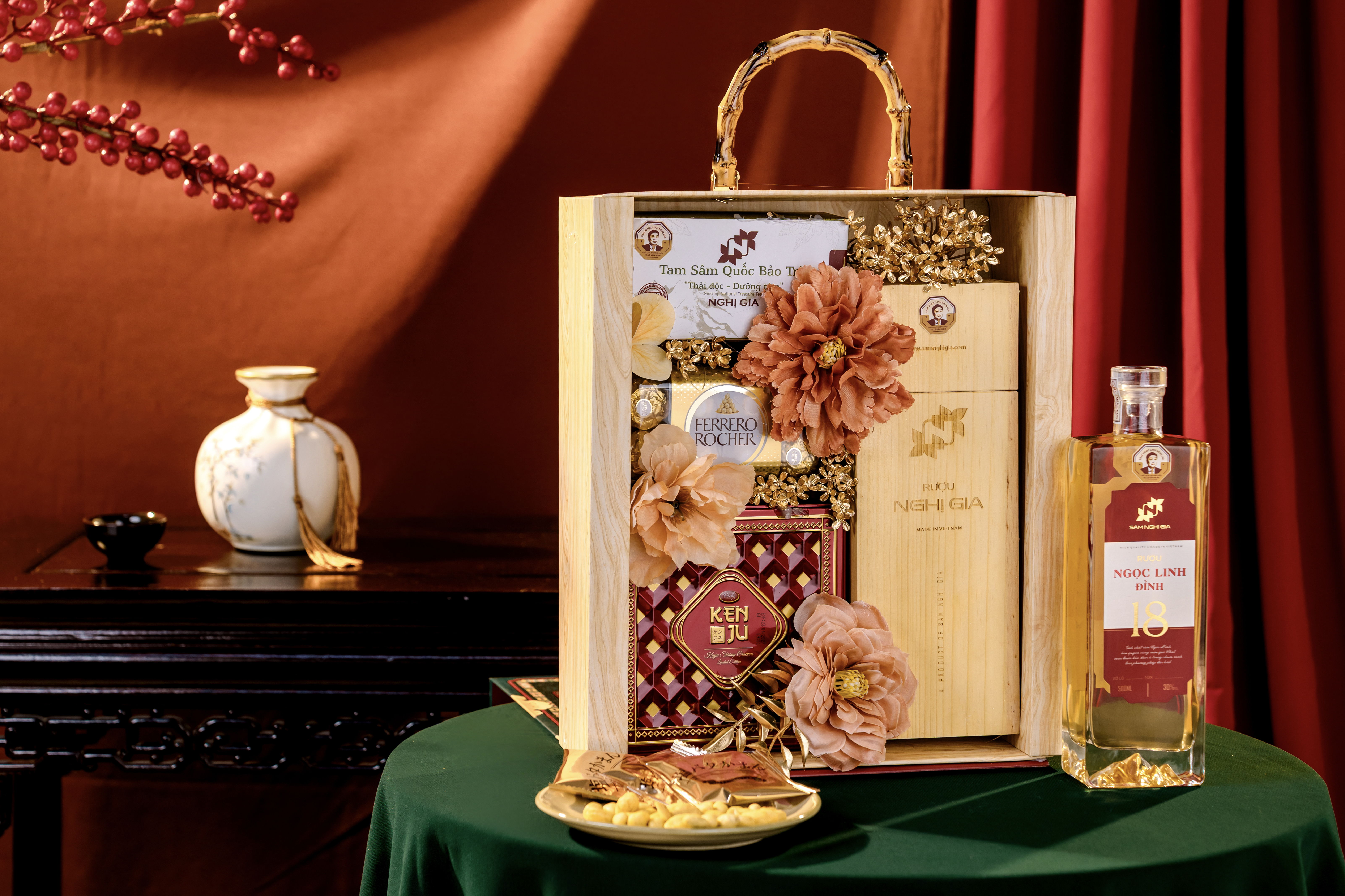 Set Quà Tết Sâm Ngọc Linh Bánh Kẹo SNG8