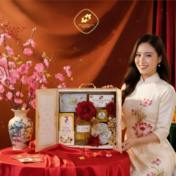 Set Quà Tết Phú Quý Rượu Japonica Vảy Vàng Trà Sâm Ngọc Linh Bánh Kẹo SNG12 - Món Quà Sang Trọn Ý Tặng Đối Tác